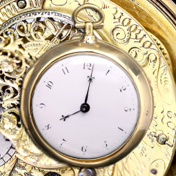 Antique English William Gilbert Verge Fusee Keywind Watch | Gold Filled Pair Case Pocket Watch