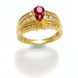 Ruby Diamond Engagement Ring | Wedding Jewelry