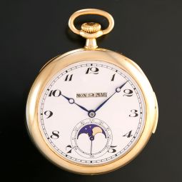 18K GOLD GOLAY FILS & STAHL PERPETUAL CALENDAR MOON PHASE MINUTE REPEATER POCKET WATCH CA1935