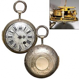 Rare Quarter Hour Bell Repeating Onion Pocket Watch | French Verge Fusee F. Prevost Made 1720s