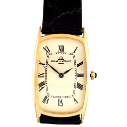 Iconic Baume & Mercier Wrist Watch | 18K Gold Luxury Swiss Watch