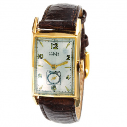 Gold Gruen Curvex Watch Vintage 1940s | 14K Yellow Gold Case