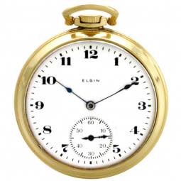 Elgin Columbia Model Pocket Watch | 12-Size Open Face 15-Jewel Pocket Watch