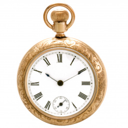 New England Watch Co. Rugby Model Pocket Watch with Duplex Movement CA1900
