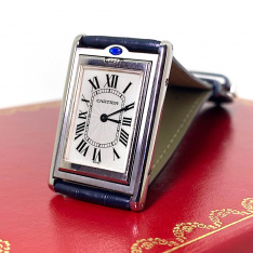 Cartier Tank Basculonte Wrist Watch with Box and Papers