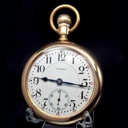 21 Jewel Waltham Crescent Street Railroad Pocket Watch CA1907