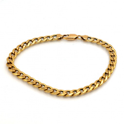 14K Yellow Gold Curb Link Bracelet | 7-1/4"