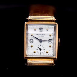 18K Gold Magna Watch Co. Wrist Watch | Swiss Timepiece