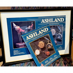 Framed Ashland Watch Catalog Cover with Matching Mint Original Catalog No.12 Nov - Dec 1992