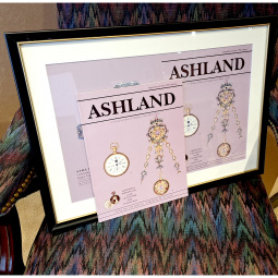 Framed Ashland Watch Catalog Cover with Matching Mint Original Catalog September - October 1991