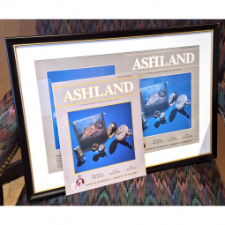 Framed Ashland Watch Catalog Cover with Matching Mint Original Catalog #10 June - July 1992