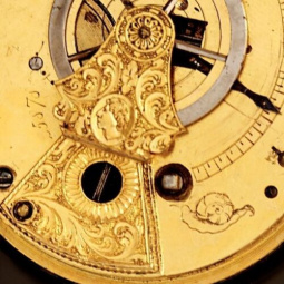 English Verge Fusee Pocket Watch CA1830s | Antique 53mm Silver Hunter Case Pocket Watch