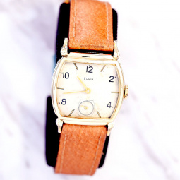 Vintage Elgin Watch CA1942 | Gold Filled Tonneau Case