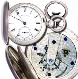 Rare Antique P.S. Bartlett Pocket Watches | One of a Kind Nickel Plate Model 57 Movement
