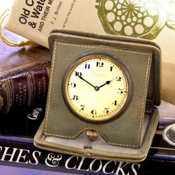 Golay Fils & Stahl Quarter Hour Repeater Travel Clock CA1930s