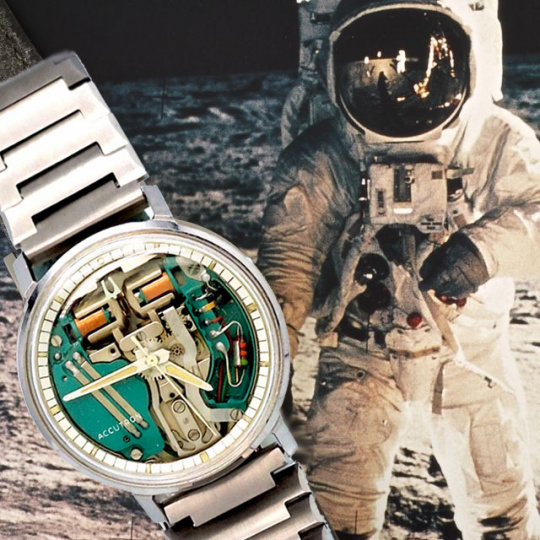 Bulova Accutron Spaceview 214 Wrist Watch with Stainless Steel