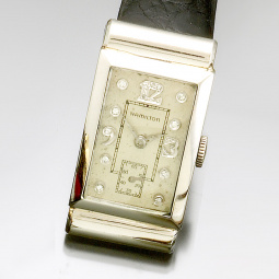 Platinum Diamond Dial Hamilton Watch CA1938