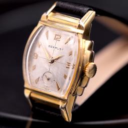 Benrus Watch with Gold Plate Tonneau Case | Swiss Watch