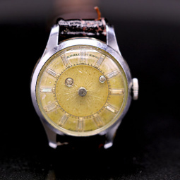 Aureole Swiss Mystery Dial Wrist Watch CA1960s