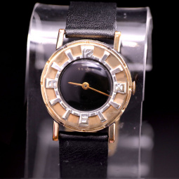Woman's Black Dial Semca Dress Watch CA1970s | Swiss 17 Jewel Manual Wind