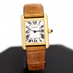 Cartier Tank Louis Ref 2442 Woman's Wrist Watch | 18K Yellow Gold