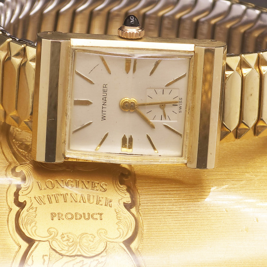 wittnauer ウイットナー 14K ゴールド 腕時計 Gold Wittnauer Wrist Watch with Original Box | Vintage Swiss Dress