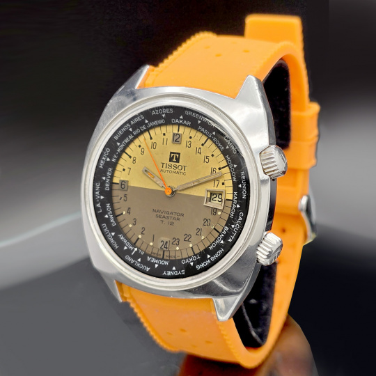Tissot Navigator SeaStar T.12 Wristwatch with 24 Hour Dial World 