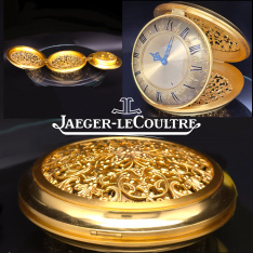 Exceptional LeCoultre Table Alarm Clock CA1970s | Travel Alarm