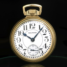 23 Jewel Waltham Vanguard Railroad Pocket Watch CA1919