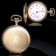 23 Jewel E. Howard Watch Co. Series O Railroad Pocket Watch CA1909 | Triple Signed