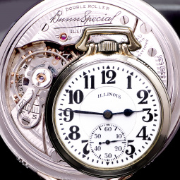 21 Jewel 60 Hour Model 161A Illinois Railroad Pocket Watch CA1940