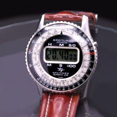Breitling Navitimer 9406.3 Quartz LED Wrist Watch Vintage 1970s