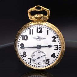 23 Jewel Ball Watch Co. Hamilton 999N Railroad Pocket Watch | Triple Signed Case, Dial & Movement