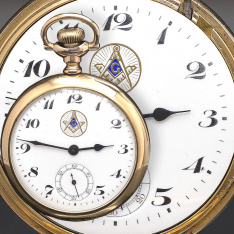 Masonic Dial Hamilton Gr. 974 Pocket Watch CA1919 | 17 Jewel Movt., 16 Size Case