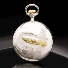 Zeppelin Blimp Case Elgin Pocket Watch CA1887 | 18 Size Open Face