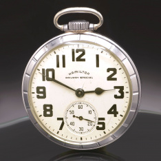 Hamilton 992B Railroad Pocket Watch CA1951 | 16 Size, 21 Jewel, Adj. 6 Positions Heat/Cold