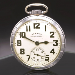 Hamilton 992B Railroad Pocket Watch CA1951 | 16 Size, 21 Jewel, Adj. 6 Positions Heat/Cold