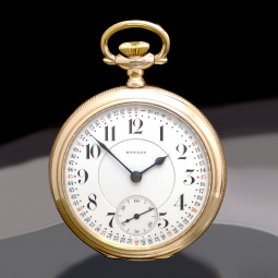 Triple Signed Howard Unmarked Series O Railroad Pocket Watch with Montgomery Dial | 23 Jewel