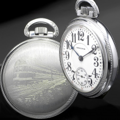 Train Case 21J Gr. 940 Hamilton Railroad Pocket Watch C.1903