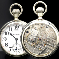 21 Jewel Gr. 940 Hamilton Marked Salesman Case Railroad Pocket Watch