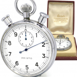 Aristo 58mm Split Second Step Watch Timer with 10 Minute Register in Original Box