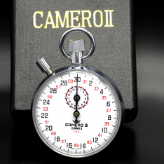 Camero II 30 Second Stopwatch Timer Pocket Watch 50mm 13J with Original Box | Vintage Stop Watch