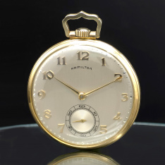 23 Jewel Hamilton Grade 945 Pocket Watch CA1950s