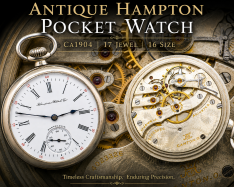 Antique Hampton Pocket Watch c.1904 | 17 Jewel, 16 Size, Lever Set