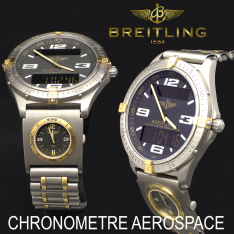 Breitling Aerospace Chronometer Wristwatch Ref F75362 | Rare UTC Bracelet Module