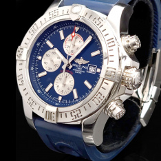 Breitling Super Avenger II A13371 Blue Dial | Blue Ocean Racer Strap | Boxed Automatic Chronograph