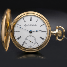 Antique Elgin Pocket Watch c.1897 | 18 Size | Yellow Gold Filled | 7 Jewel