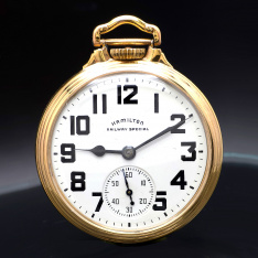 Hamilton 992B Railroad Pocket Watch CA1942 | Railway Special Dial, 16S, 21J
