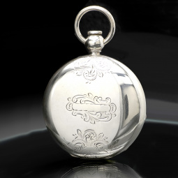 Home Watch Co. Waltham Key Wind Pocket Watch c.1873 | 3.5 Oz Coin Silver Hunter Case