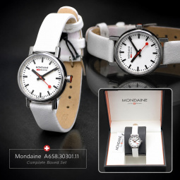 Mondaine A658.30301.11 Women's Wristwatch | Complete Boxed Set